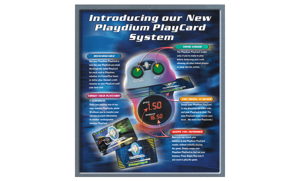 Playdium Mississauga - New Playcard System Pamphlet